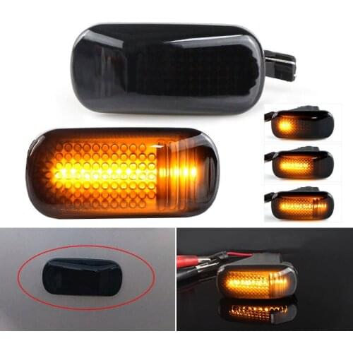2pcs LED Side Marker Turn Signal Indicator Dynamic Lights Lamp For Honda Accord 1997-2013 City 2003-2008 Civic 2001-2015