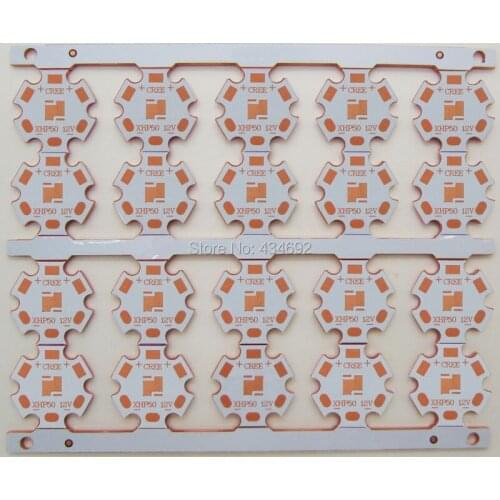20pcs/lot Cree XHP50 XHP50.2 XHP-50 12V 5050 20MM Copper PCB Board Led Heatsink Thermal Separation Led Lamp Base