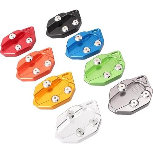 Aluminum Motorcycle Kickstand Foot Side Stand Extension Pad Cover For Yamaha Tmax530 2012 2013 2014 2015 T-MAX 530 12 13 14 15