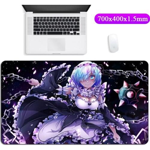 Anime Gaming Table Mouse Pad Re Zero Starting Life In Another Word XL Lovely Girl Mousepad Rubber Keyboard Computer Laptop Mat