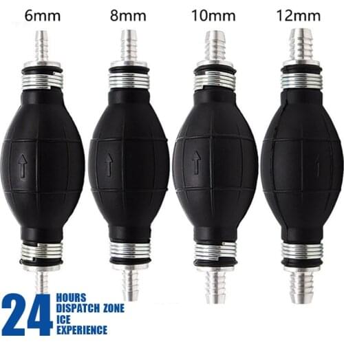 Auto Parts Manual Oil Pump Rubber Ball Oil Pump Gasoline Diesel Fuel Pump Liquid Delivery 6/8/10/12mm
