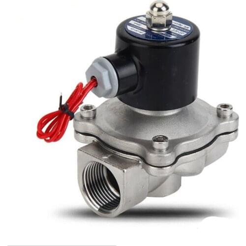 304 Stainless Steel Solenoid Valve DN 08 15 20 25 35 40 50 Normal Closed Water Magnetic Valve AC/DC Energy-Saving Type