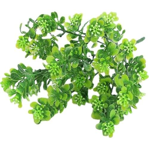 Simulation Green Plants Artificial Potted Plants Partition Decoration Fence Flowers Plastic Aquatic Plants Garden Decoration
