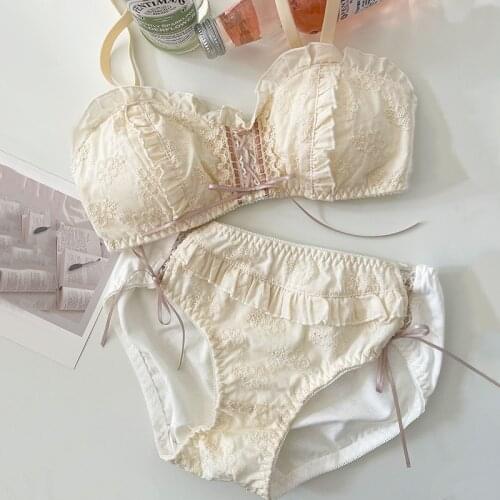 Palace sexy push up adjustable lace underwear accept supernumerary breast bra thickening bra set high quality lingerie sets