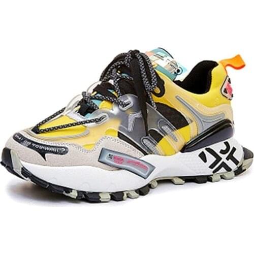 Luxury Platform Shoes Woman Causal Chunky Sneakers Designer Fashion Lightweight Thick Bottom Trainer Women Vulcanized Shoes 2020