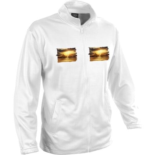 MERCHANDMANIA TECNICA jacket 2 drawings Pyramides Egypt GIZA Sunset Man unisex Boy polyester tecnica Sport offer