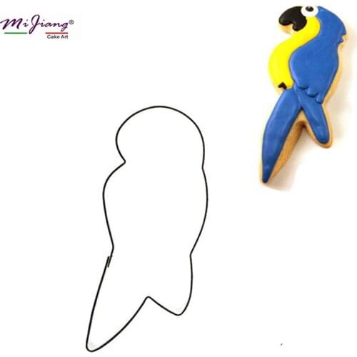 Mijiang Parrot Bird Cookie Cutter Biscuit Stamp Fondant Cake Mold Baking Slicer Decorating Tools kitchen Bakeware S7114