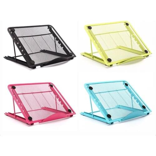 Multi-function Laptop Computer Stand Base Flat Floor Folding Tablet Stand IPAD Bracket Metal Support PC Holder