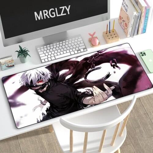 MRGLZY Hot Sale 30*80CM Anime Tokyo Ghoul Drop shipping Large Mouse Pad Gaming Peripheral MousePad Computer Accessories Desk Mat