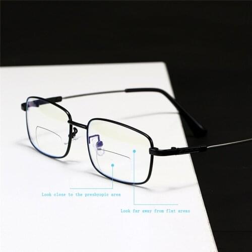 Iboode New Classic Anti Blue Light Reading Glasses Men Women Titanium Alloy Presbyopia Eyewear Outddor Driving Goggle Eyeglasses