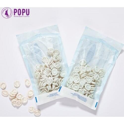 POPU Disposable Anti Static Rubber Latex Finger Cots Eyebrow Extension Gloves Practical Off Eyelash Extension Tool Accessories