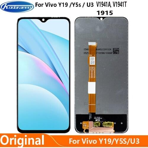 Original Display Replace 6.53"For Vivo Y19 Y5S U3 LCD Touch Screen Digitizer Assembly V1941A V1941T V1934A 1915