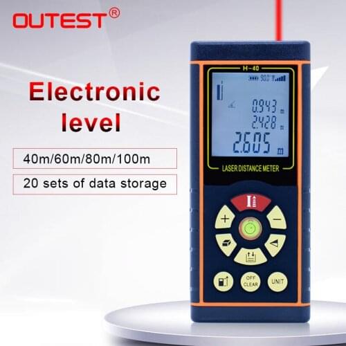 OUTEST laser distance meter 100m 80m 60m 40m Laser rangefinders with Electronic level multimeters