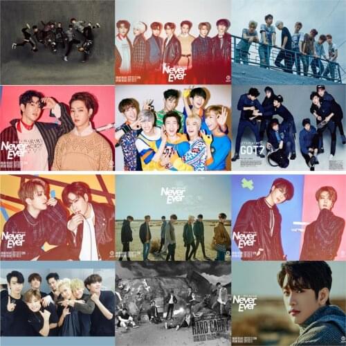 GOT 7 Posters Clear Image White Coated Paper Vivid Color Wall Print Home Decoration free shipping