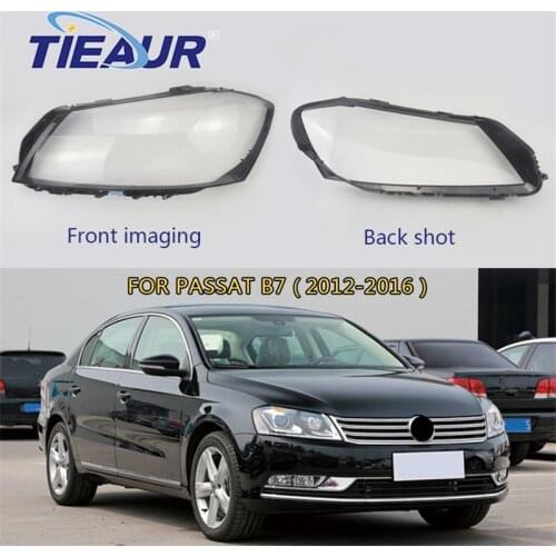 Headlight Transparent Cover Lampshade headlight glass lens cover for Passat B7 Headlamp clear shell replacement