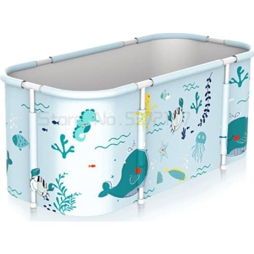 Folding bath bucket domestic bath full body bath bucket bathtub adult bath bath bucket basin