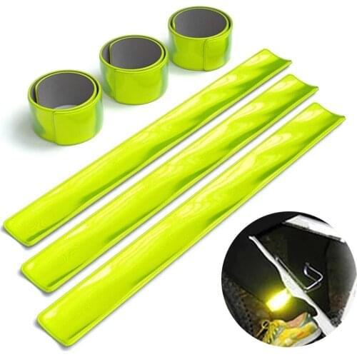 Running Fishing Cycling Reflective Strips Warning Bike Safety Bicycle Bind Pants Leg Strap Reflective Tape Cycle Accessories