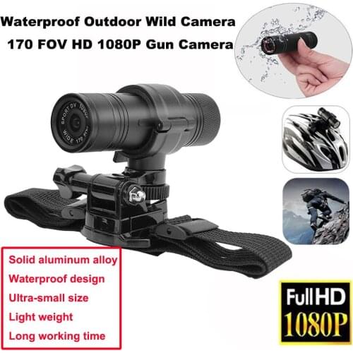 Rifle Hunting Action Dash Cam Waterproof Outdoor Wild Camera 170 FOV HD 1080P Gun Camera Traps Mini Camcorder Video Recorder
