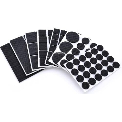 1-24PCS Self Adhesive Furniture Leg Feet Rug Felt Pads Anti Slip Mat Bumper Damper For Chair Table Protector Hardware