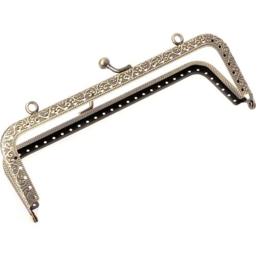 1pc Useful Metal Tote Frame Kiss Clasp For Handle Shoulder Messenger Crossbody Shopping Bag Purse Accessories