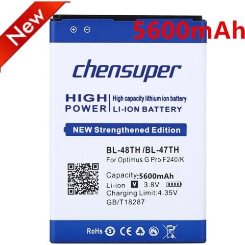2pcs/new 5600mAh BL-48TH BL-47TH For LG Optimus G Pro E940 D686 F240 F240L E985 F240K F240S F310 L-04E E980 E988 E986 D837 D838