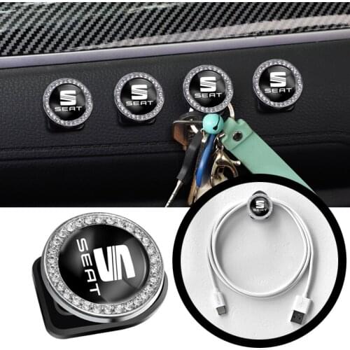 2Pcs Car Mini Hooks Hidden Storage Hooks For Seat Leon Ibiza Ateca Sportcoupe Altea Alhambra Exeo Arona Toledo Tarraco