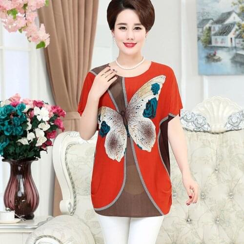 3XL Women Summer Tops Tees Ladies Short Sleeve T Shirt Womens Floral Dot T-shirt Soft Female Tshirt Woman Clothes Plus Size