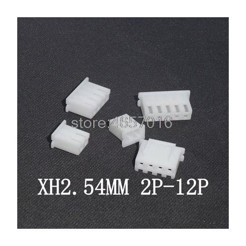 50pcs XH2.54-2P/3P/4P/5P/6P/7P/8P/9P/10P 2.54mm Connector Housing Case XH2.54