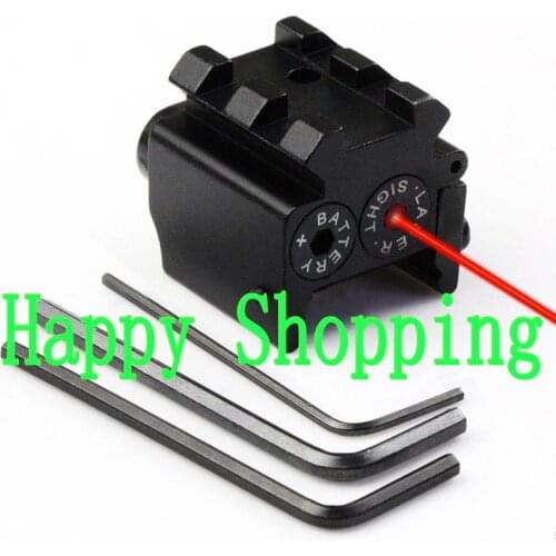 650nm Mini High quality Tactical Red Dot Laser sight Scope 28x26mm Dual Weaver Rail Mount Compact