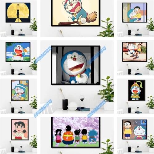Robot Cat 5D Diamond Painting Cartoon Cross Stitch Kits Diy Diamond Embroidery Full Mosaic Anime Kids Home Decor