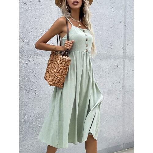 ATUENDO Summer Silk Dresses