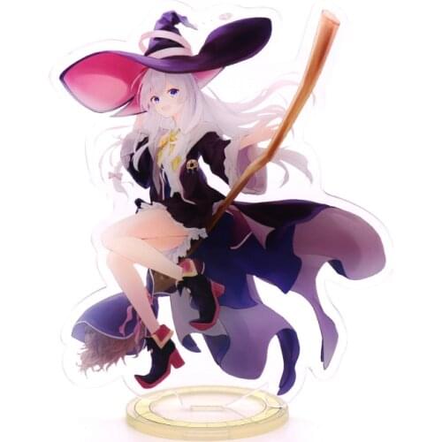 Wandering Witch The Journey of Elaina Flan Saya Sheila Acrylic Stand Figure Desktop Decoration Collection Model Toy Cosplay Doll
