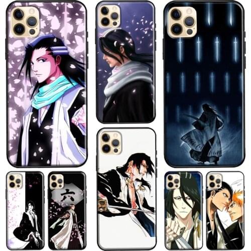 Byakuya Kuchiki BLEACH Anime Soft Case For iPhone 11 Pro Max 12 mini X XR XS MAX 6 6S 7 8 Plus 5S SE 2020 Phone Cover