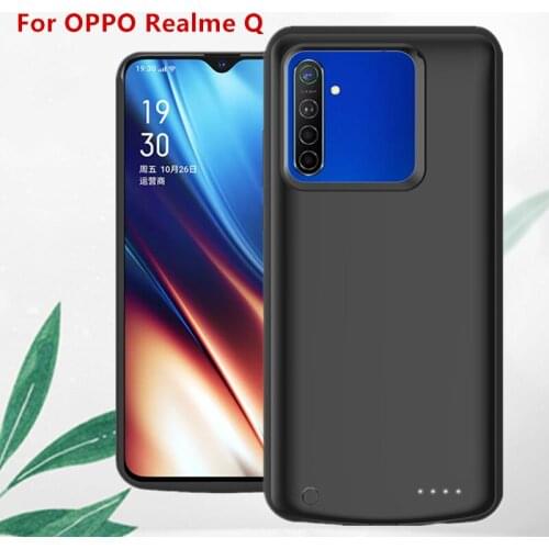 Power Cases For OPPO Realme Q Portable External Charger Battery Case 6500mAh Power Bank Battery Charging Case Battery Cover