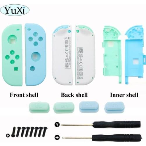 YuXi Animal Crossing Skin Case Cover For Nintend Switch NS NX Joy Con Controller Side SL SR Key Buttons for NS Switch Joy-con