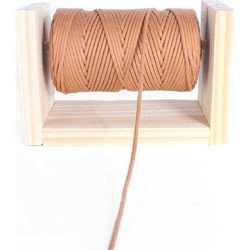 Wooden Rotatable Bobbin Spool Thread Ribbons Sewing Twine Dispenser Rack Knitting DIY Craft Knitting Accessories