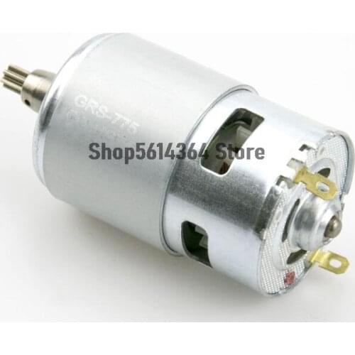 RS775 Motor 12-24V 7 Teeth Gear 7500-15000r 4A For Cordless Charge Drill Screwdriver