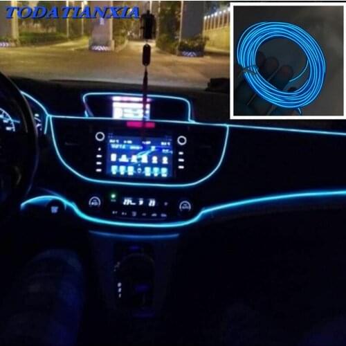 Car Flexible Neon Interior Lights for bmw e30 mitsubishi asx citroen xsara picasso bmw e92 e87 e46 for toyota c-hr mercedes w204