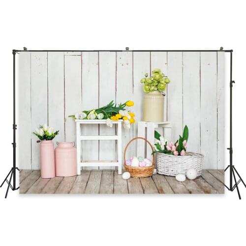 HUAYI Photography Background Easter Day Holiday Party Celebration Photo Backdrops Spring Easter Eggs Baby Shower BackdropXT-6355