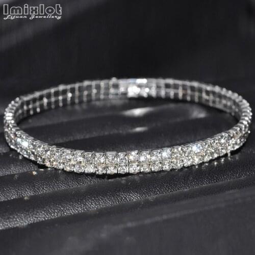 2PCS Shining Crystal Rhinestone Elastic Anklets for Women Ankle Bracelet on the Leg Bracelet Layered Anklet Foot Jewelry L09001