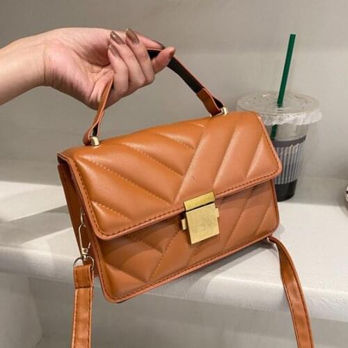 Fashion Embroidery Shoulder Bag Small Ladies Handbag Solid Pu Leather Crossbody Bags For Women Messenger Bags