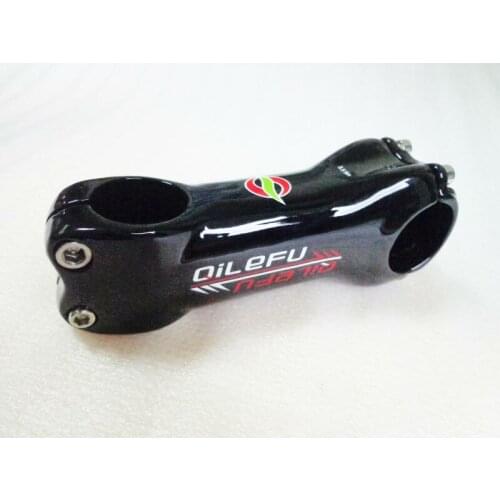Newest QILEFU Mountain bike UD 3K carbon fibre stem angle 6 17 degrees Road carbon bicycle stem 31.8*80-110mm MTB bike parts