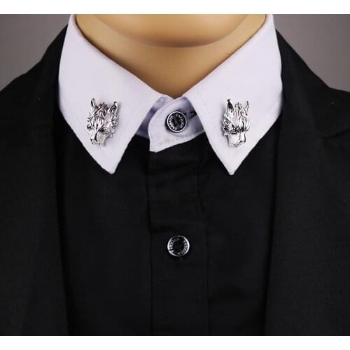 Time-limited Limited Broche Pin Brooches For Men 's Suit Brooch Collar Decorated Wolf Head Shirt Accessories Tide Corsage
