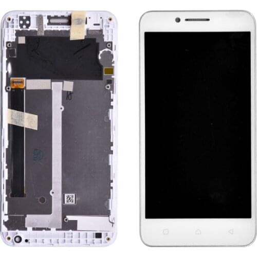 Original For Lenovo Vibe C A2020 A2020a40 LCD Display With Touch Screen Digitizer Assembly with frame White Color Free shipping