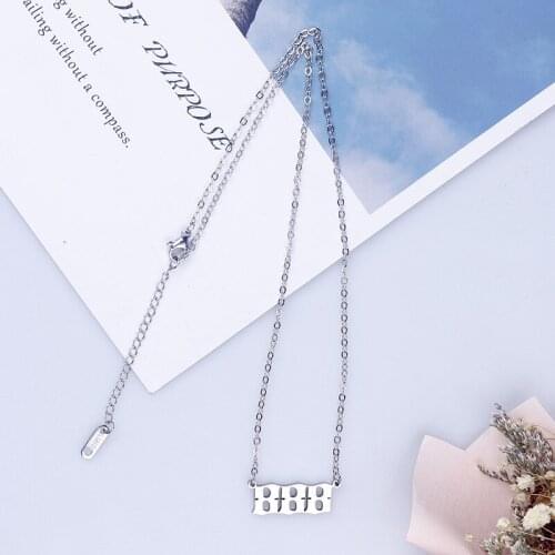 Fashion Gothic Initial Alphabet Jewelry Babygirl Angel Letter Necklace Wholesale Stainless Steel Girl Women Zodiac Necklaces