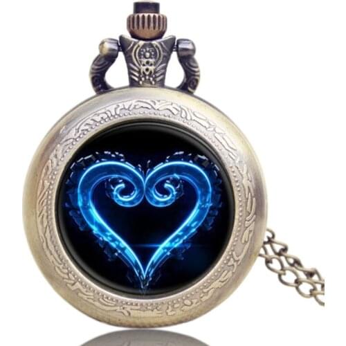 Popularc Pocket Watch High Grade Chain Necklace Gift for Men Woman Love