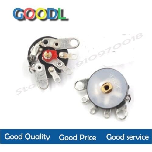 Potenciômetro de volume do amplificador de potência b503 b503 b50k do potenciômetro do rádio do ângulo reto de 5 pces rv12mm b10