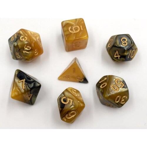 Rollooo Dice Two-Tone Black and Gold
