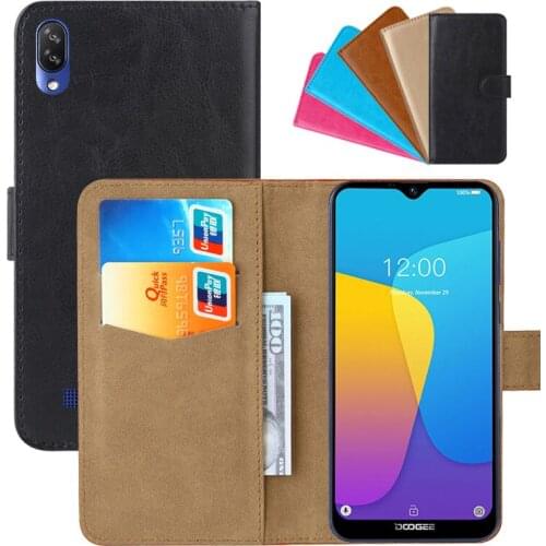 Luxury Wallet Case For Doogee X90 PU Leather Retro Flip Cover Magnetic Fashion Cases Strap