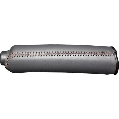 Genuine Leather Handbrake Grips for Mercedes benz Smart Natural leather cover on the handbrake car accessories interior